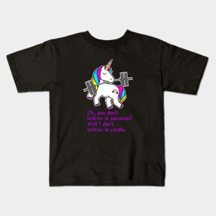 Don't believe in cardio Kids T-Shirt